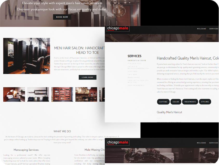Chicago Male Salon — Case Study