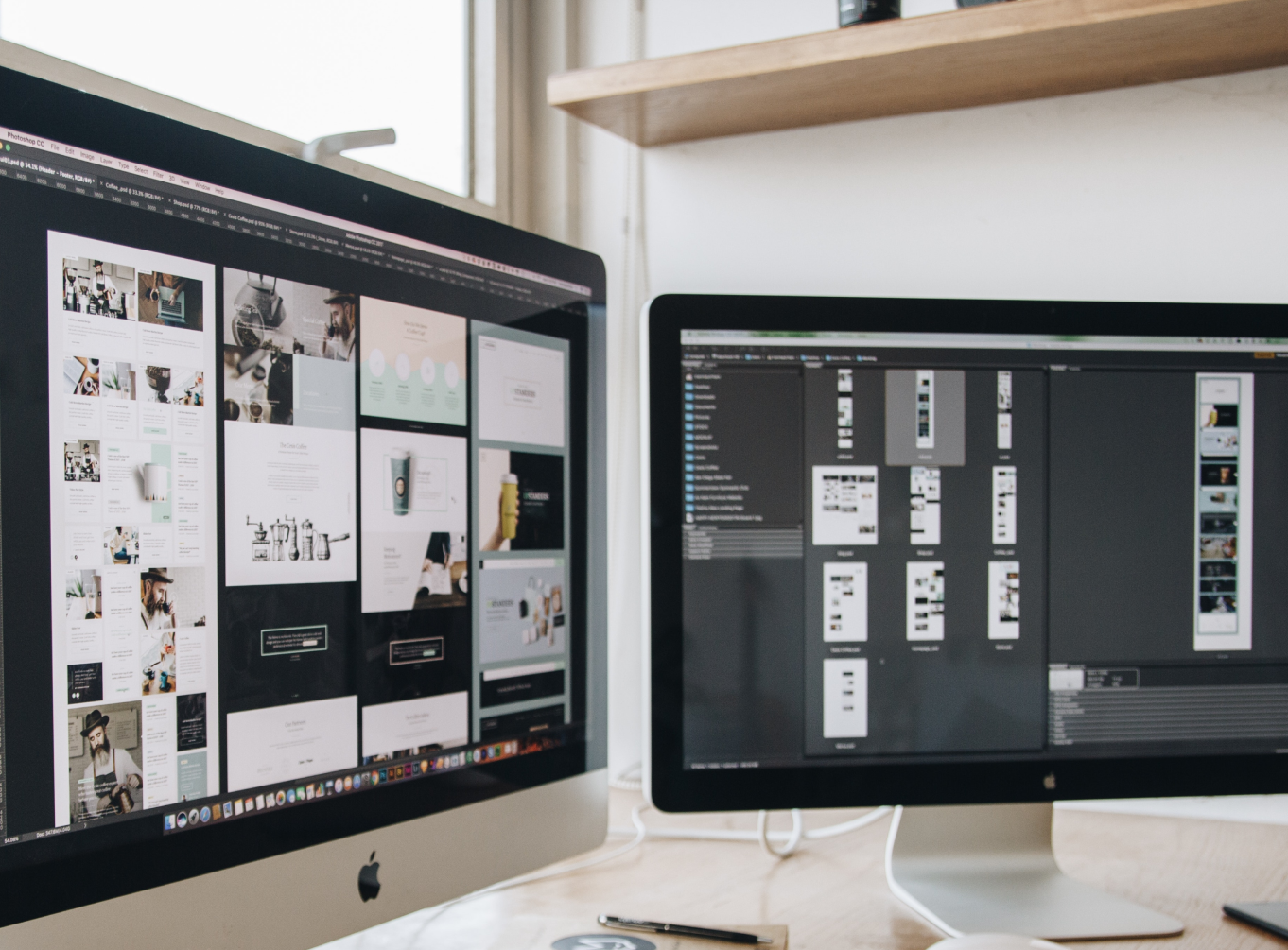A woman in an art studio