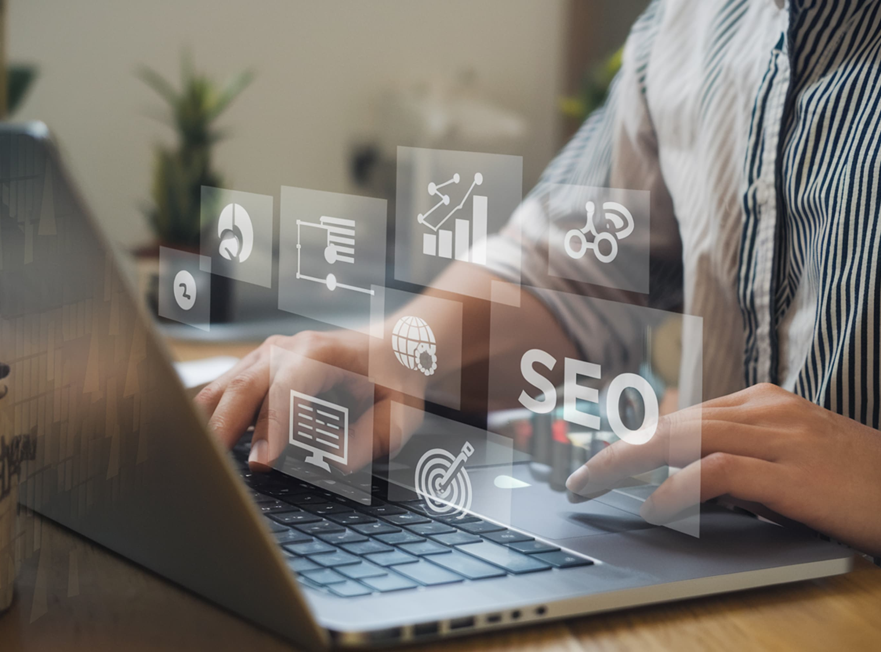 A woman in an art studio
