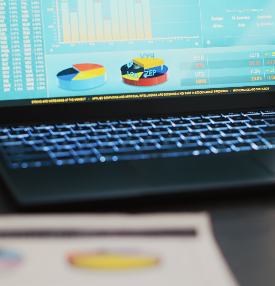 Person holding a tablet showing SEO services Canada process with content, web analysis, traffic, and ranking icons.