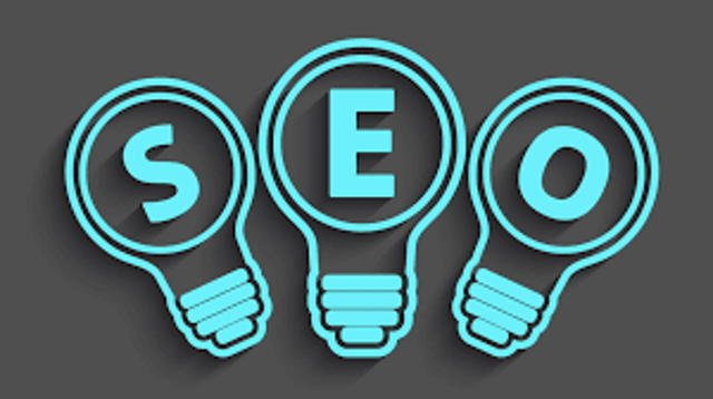 Three light bulbs each containing the letters S, E, and O representing SEO ideas and strategy.