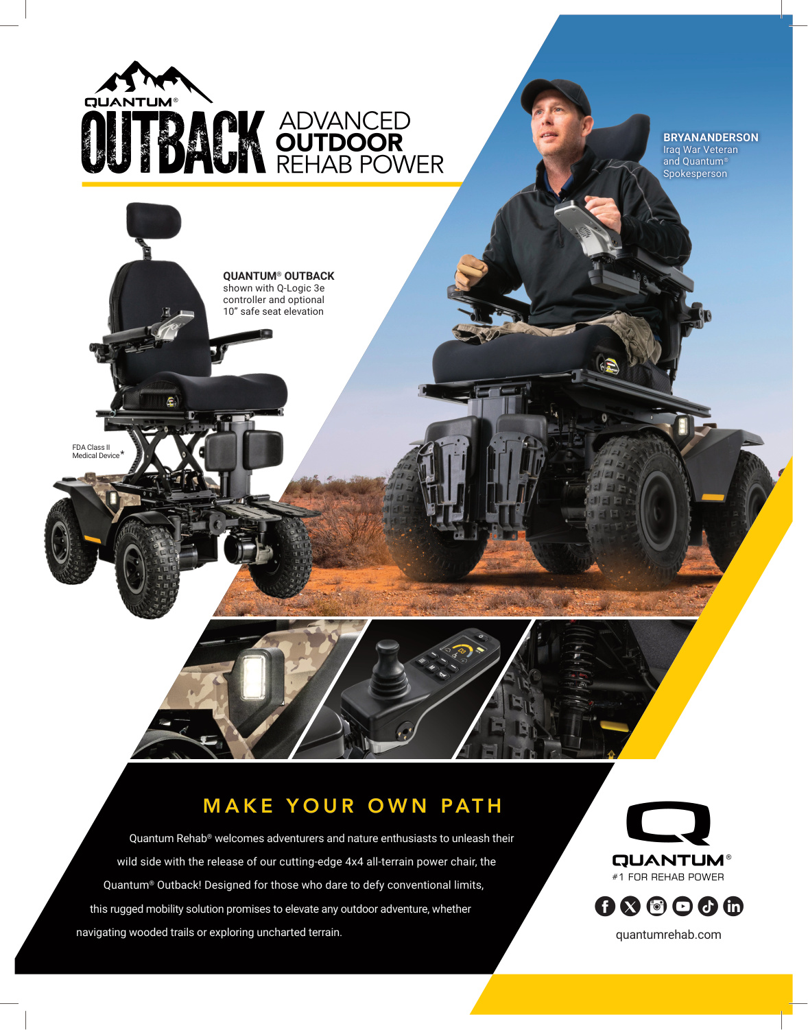 Quantum Outback 4×4 Power Wheelchair brochure