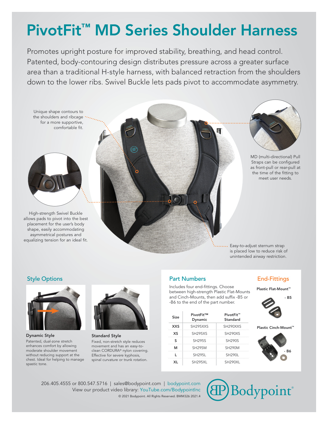 PivotFit™ Shoulder Harness brochure