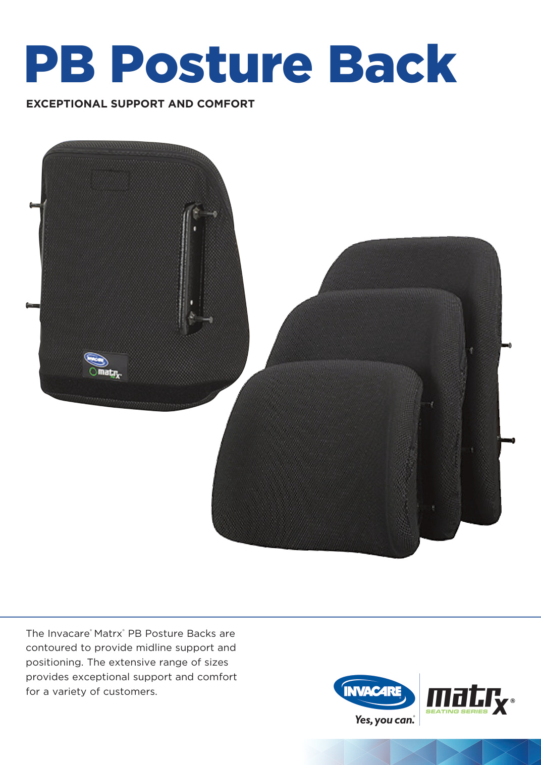 Matrx PB Posture Back brochure
