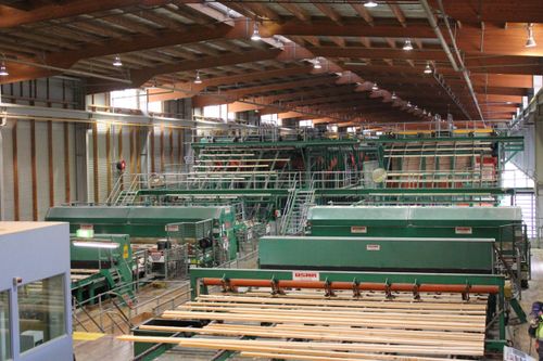 Timber going through the mill