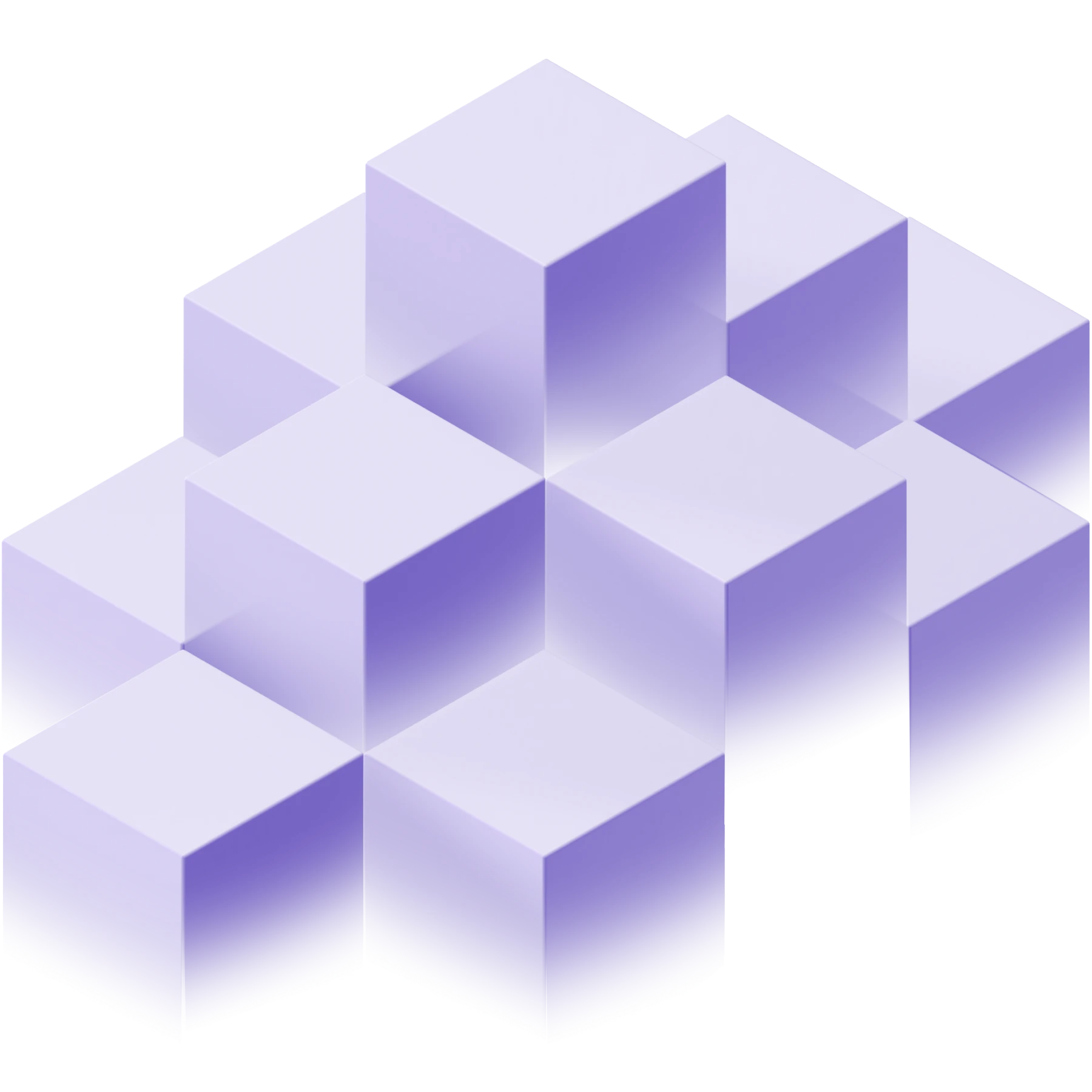 Abstrakte Wolken-Illustration mit Würfeln