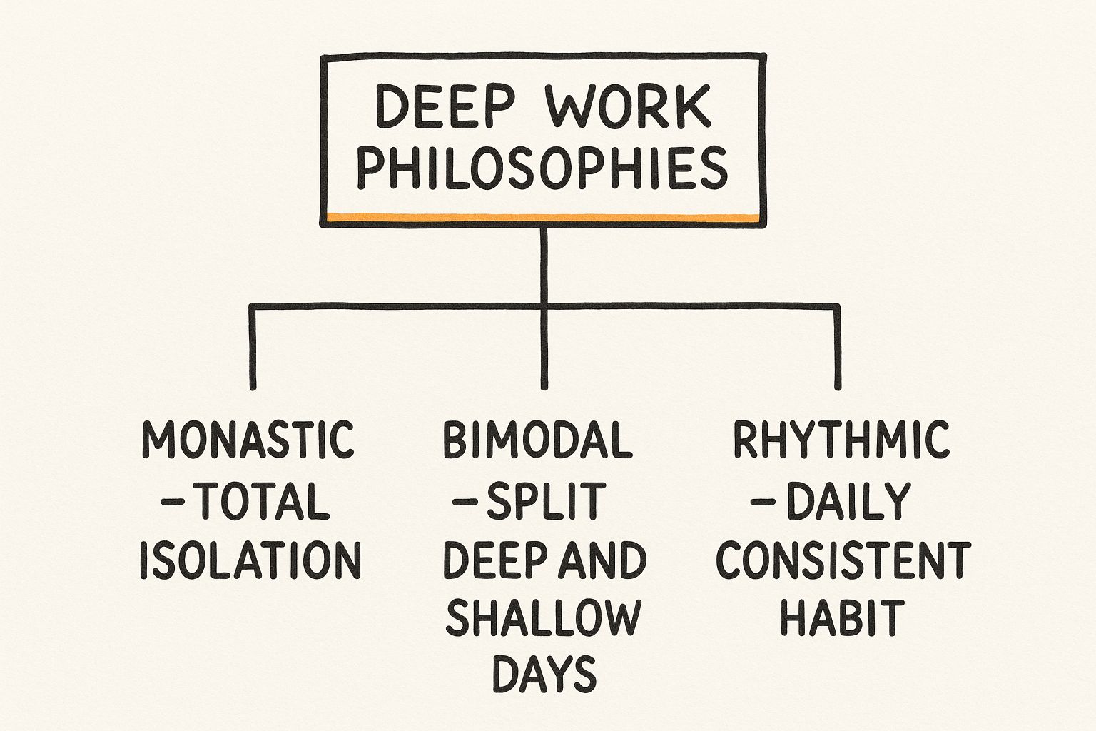 Infographic about what is deep work