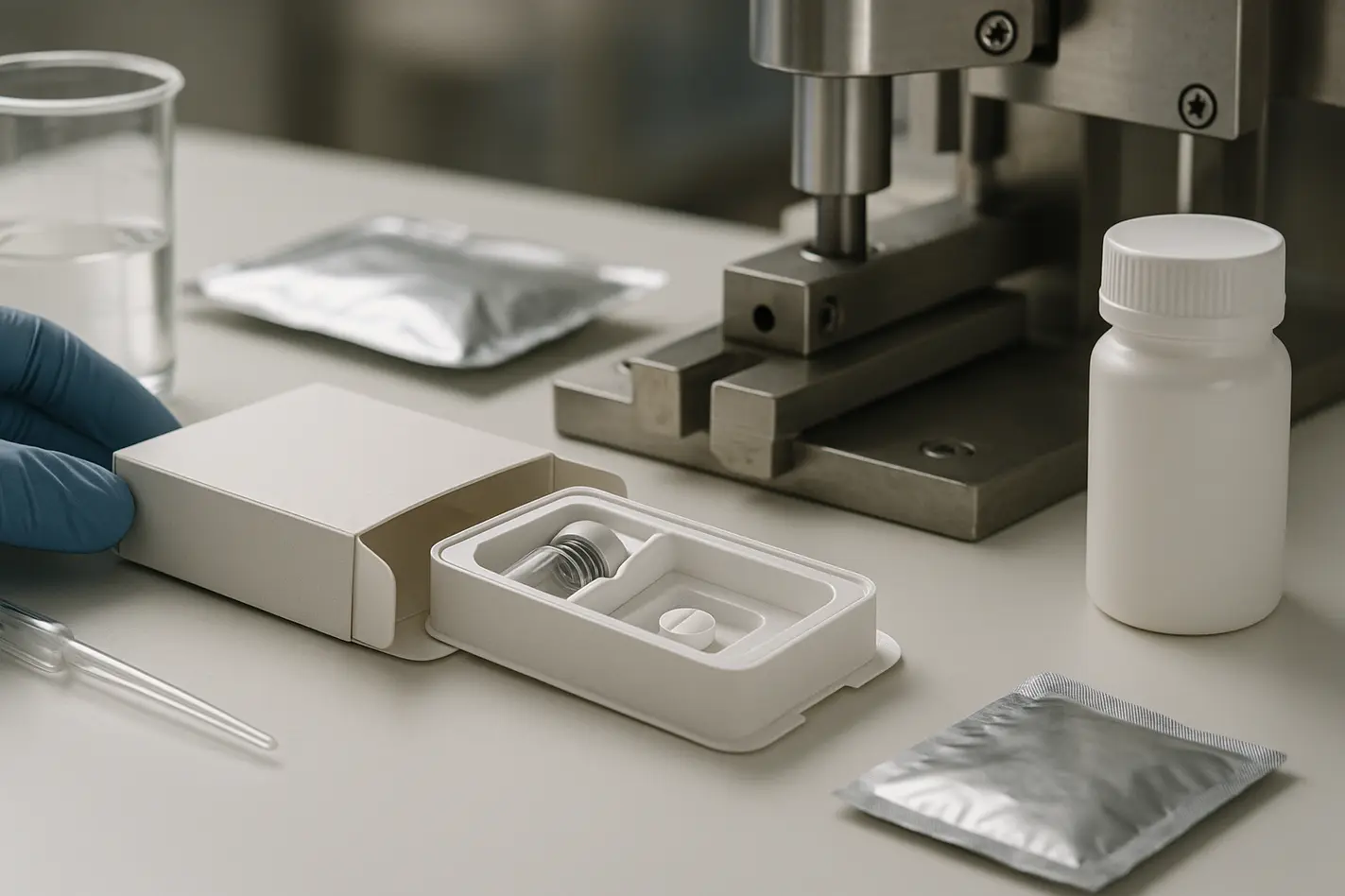 "Professional header photo showcasing custom packaging design for rare disease treatments."