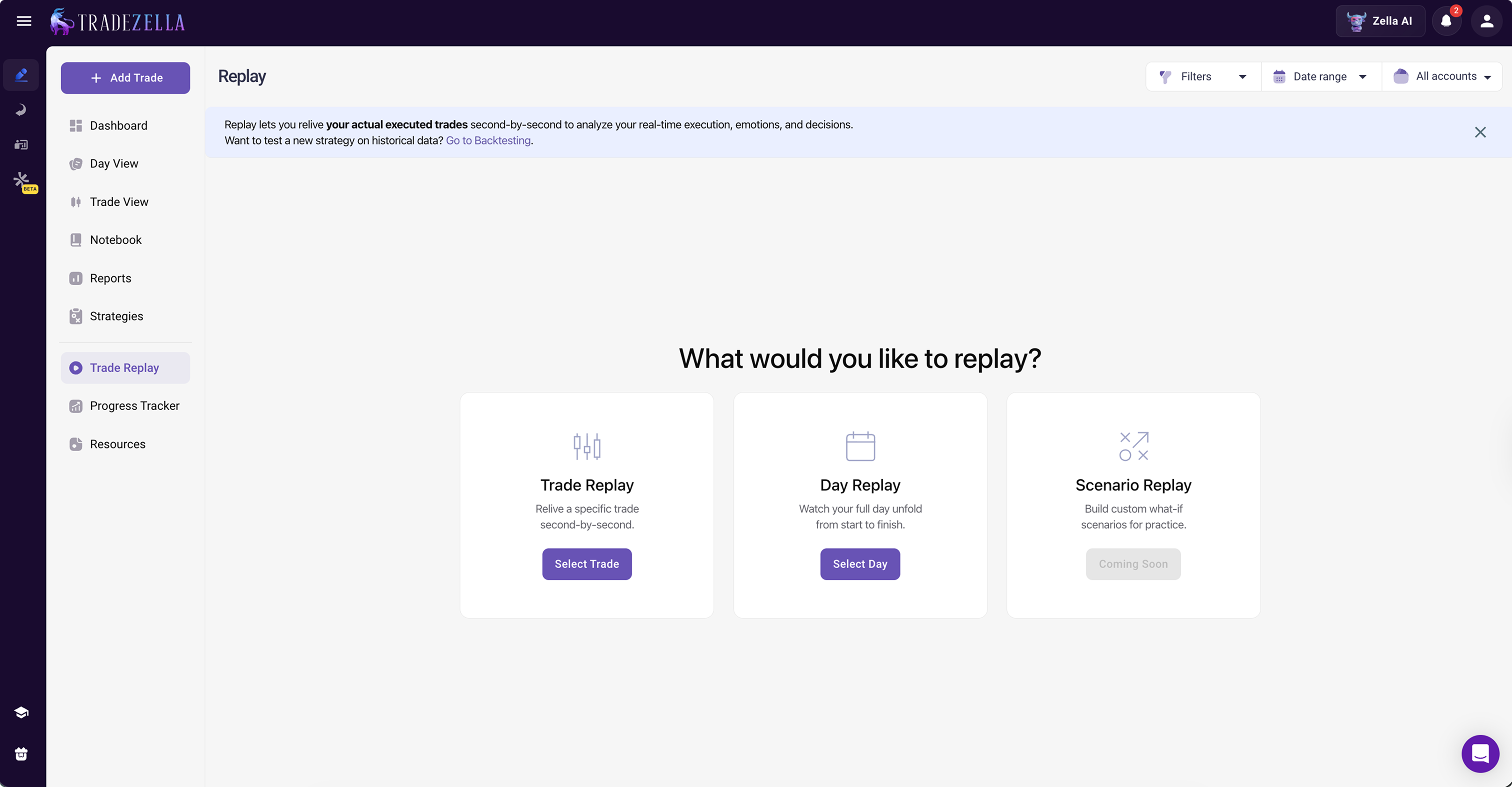 TradeZella Prop Firm Sync Dashboard