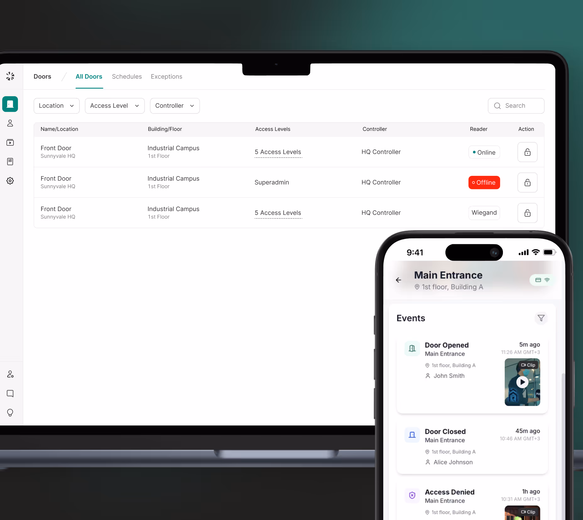 Modern Access Control with a Command Center View