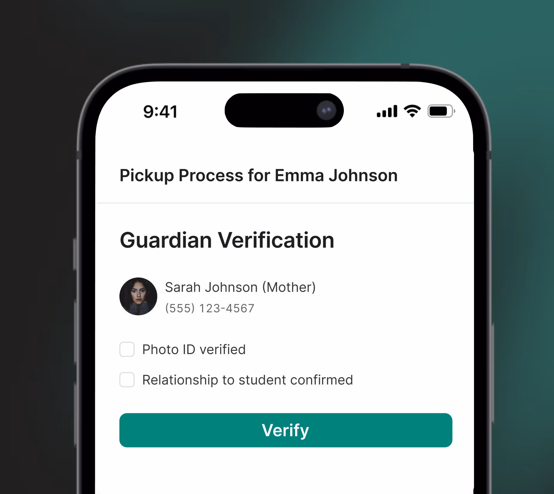 Verify Guardians and Release Students