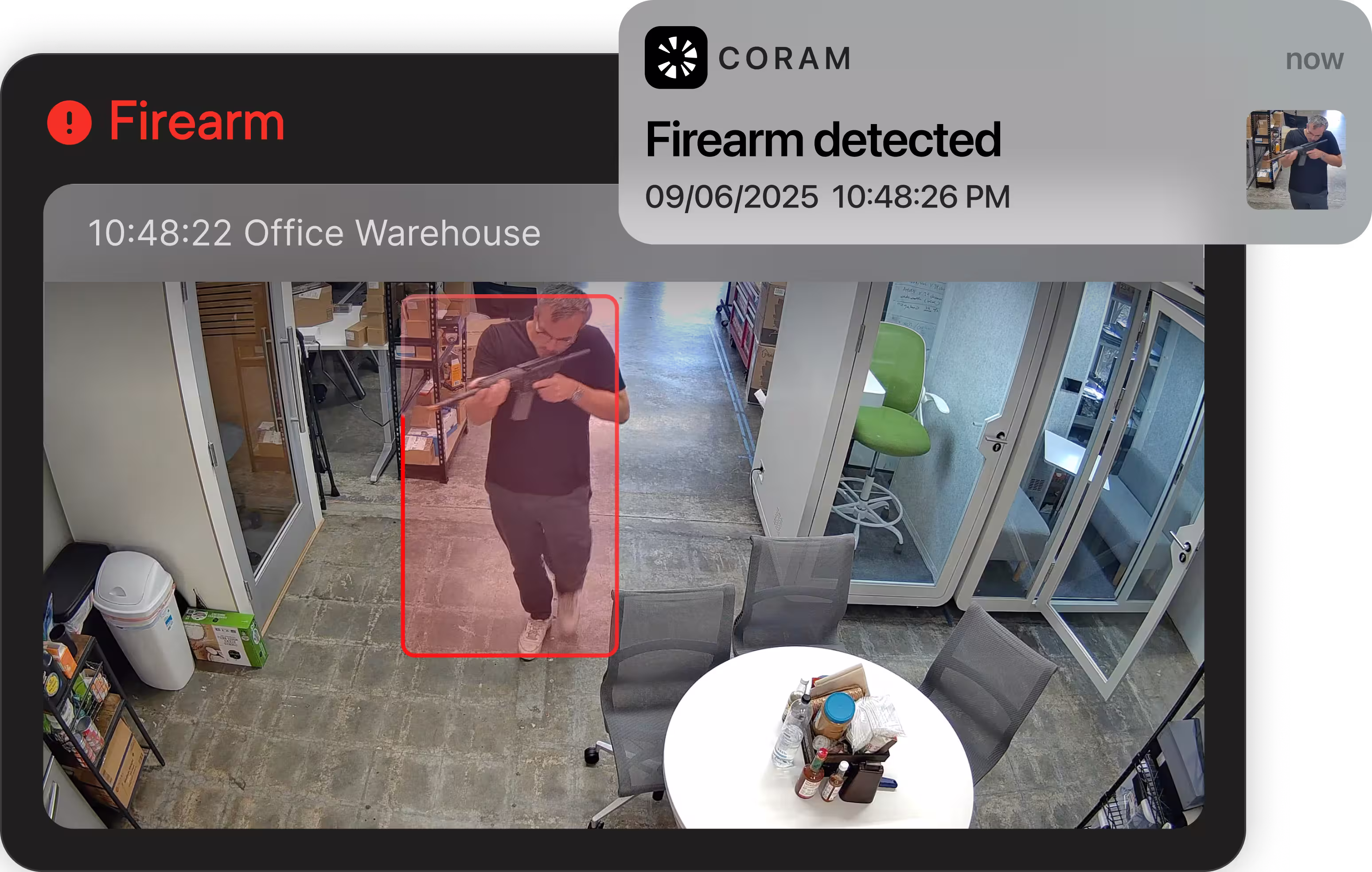 Add AI gun detection to your existing cameras.