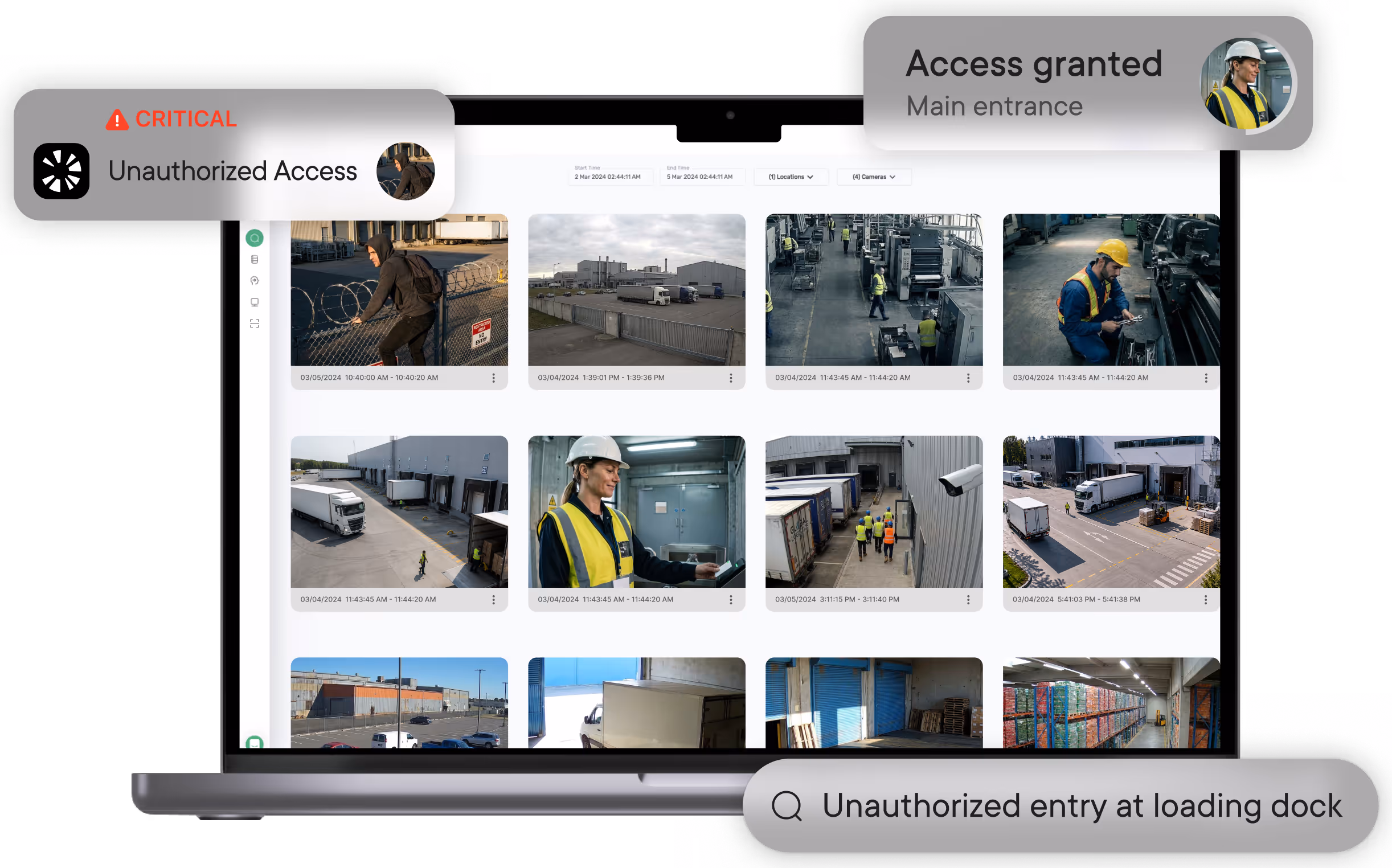 Industrial Security Systems with Real-Time AI Monitoring
