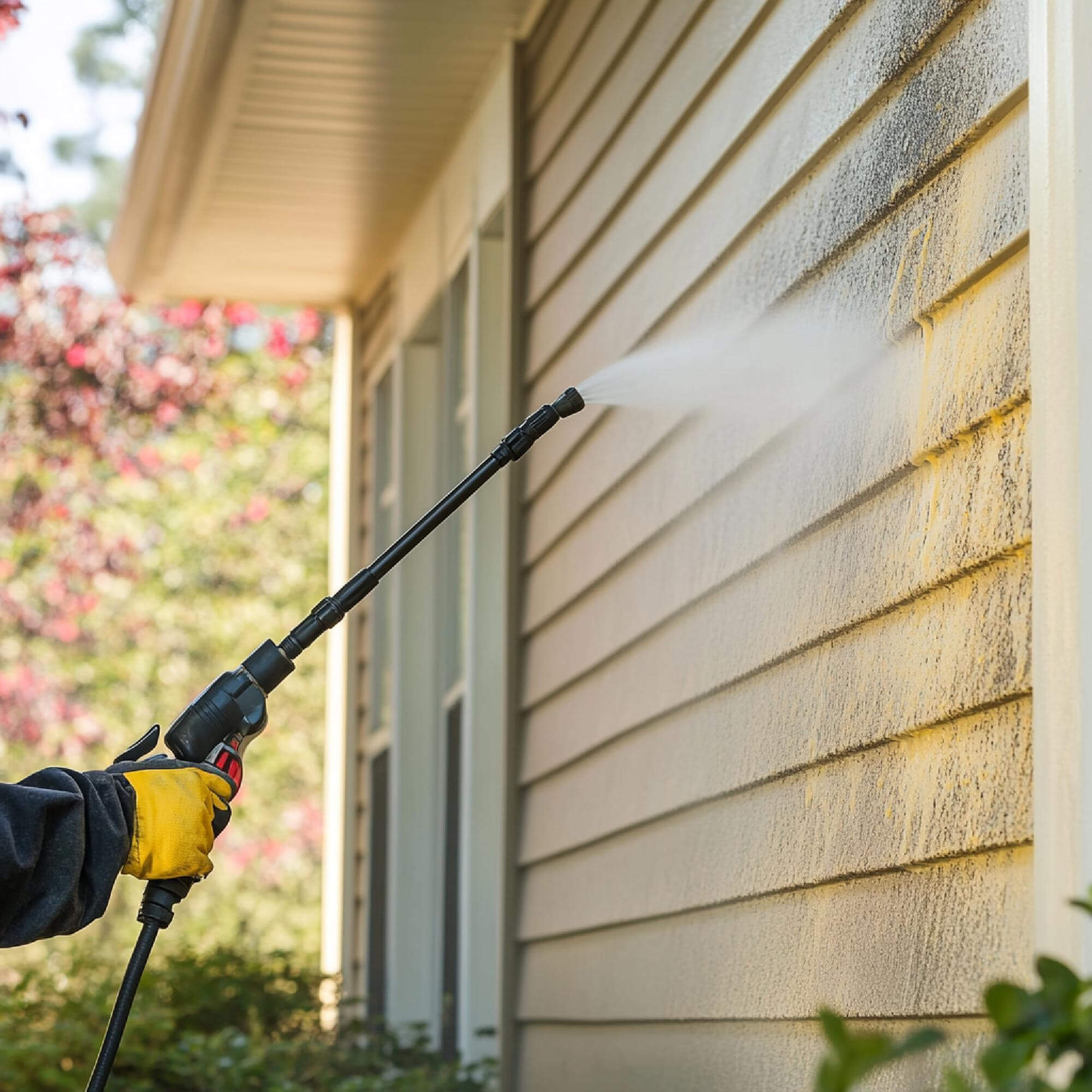 exterior house pressure washing