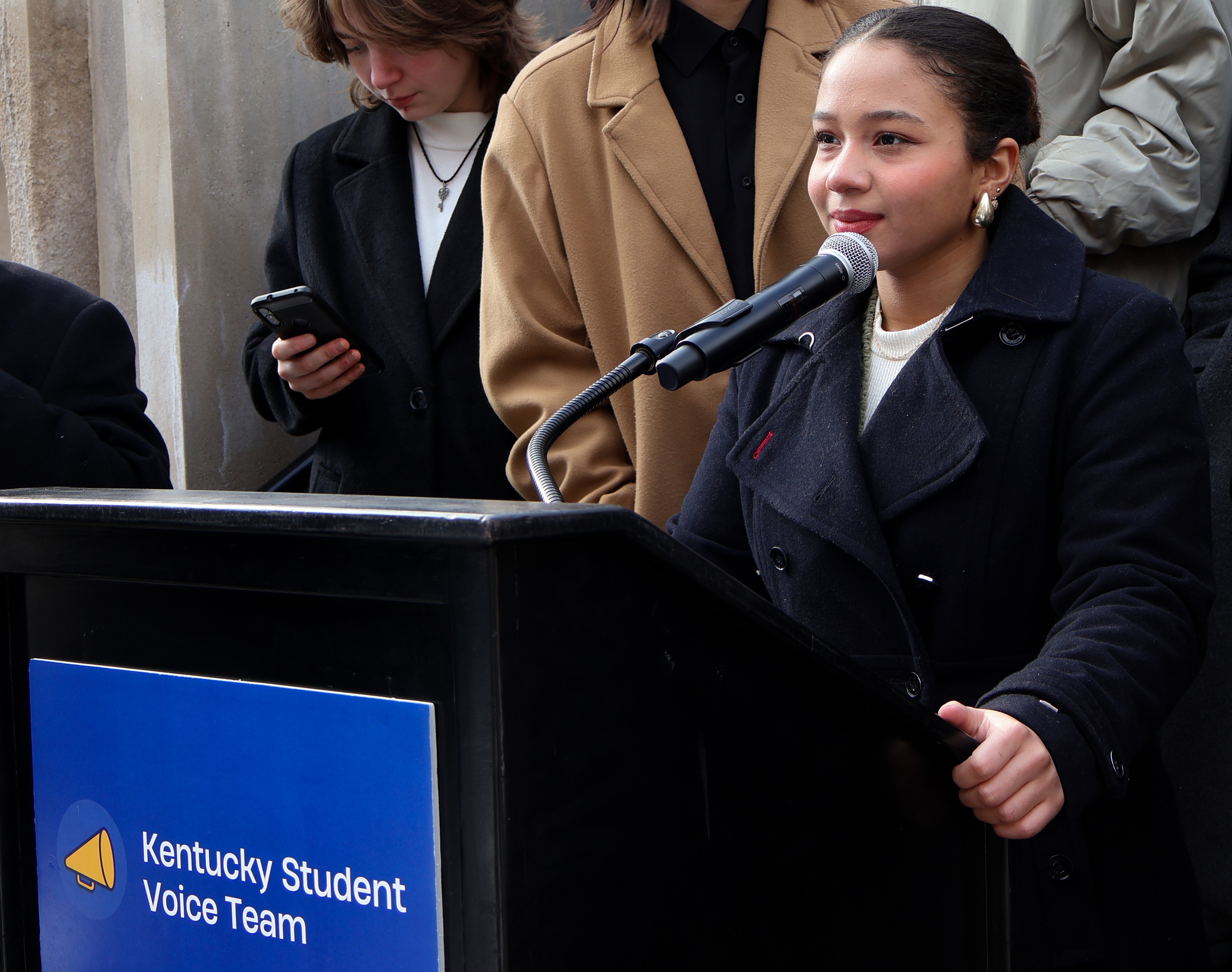 Luisa Sanchez giving Rose KSVT lawsuit speech january 2025
