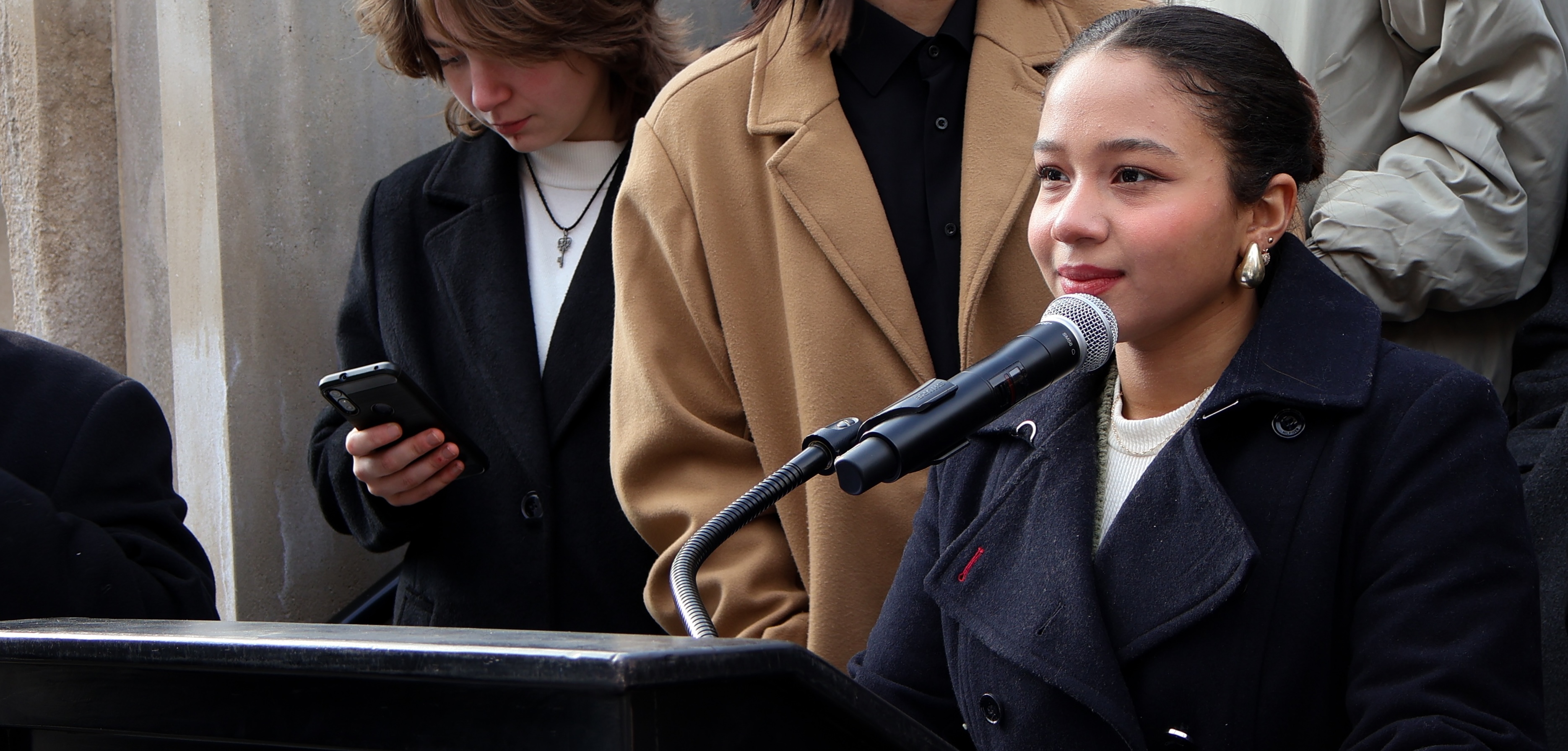 Luisa Sanchez giving Rose KSVT lawsuit speech january 2025