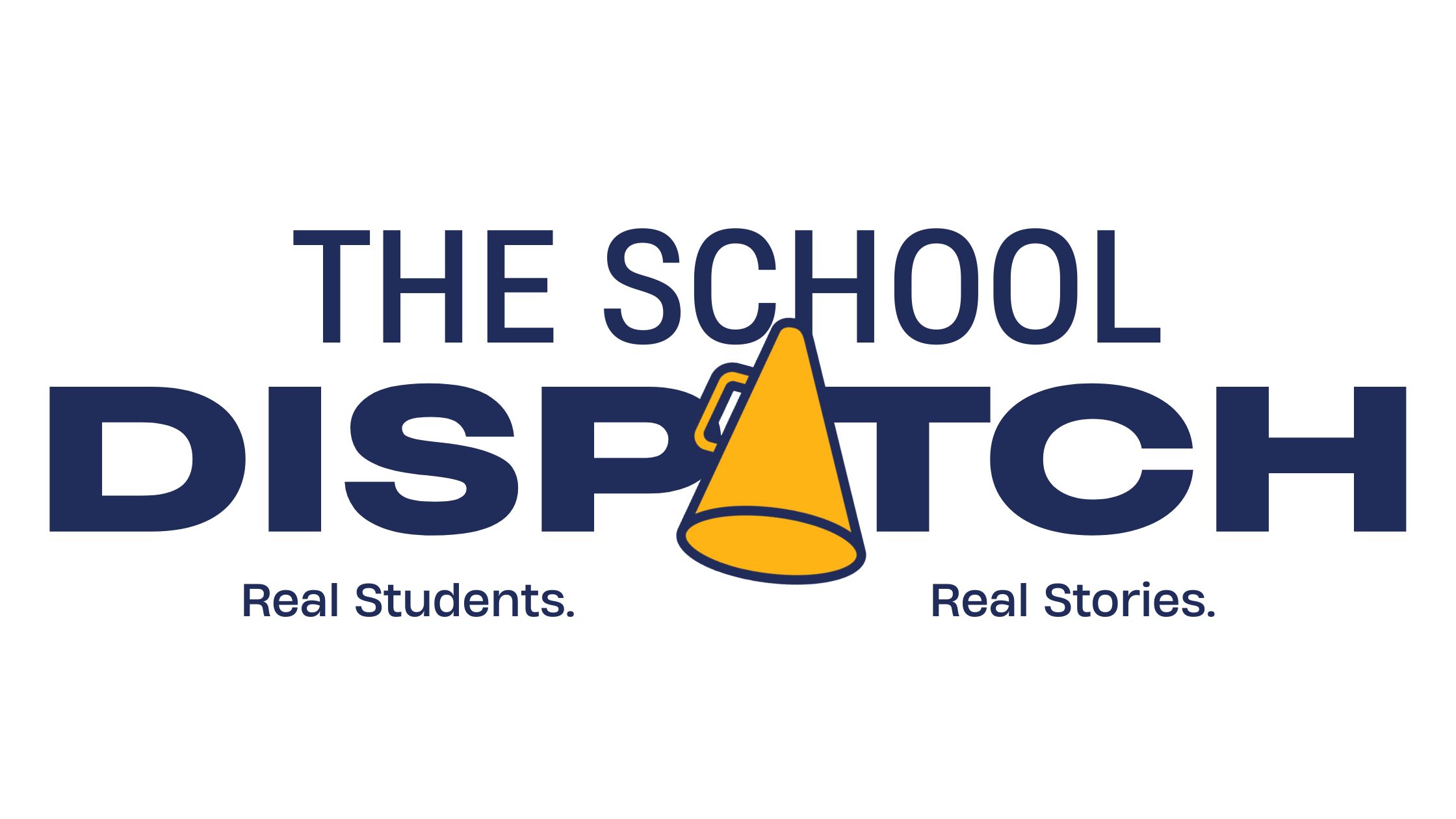 The School Dispatch logo with a megaphone in place of the "A."