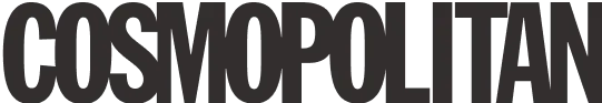 COSMOPOLITAN logo text in bold uppercase letters.