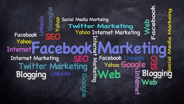 Facebook, Social Media, Chalk Blackboard