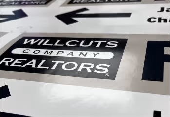 Willcuts Company realtors Custom Sign