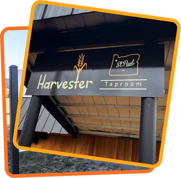 Harvester Outdoor Sign