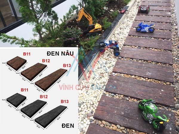 Gạch bê tông giả gỗ