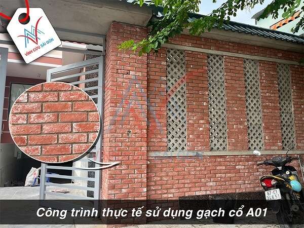 Gạch ốp giả cổ tạo điểm nhấn ấn tượng cho ngôi nhà