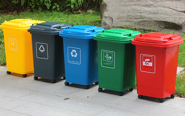 Thùng rác nhựa công nghiệp nhiều màu