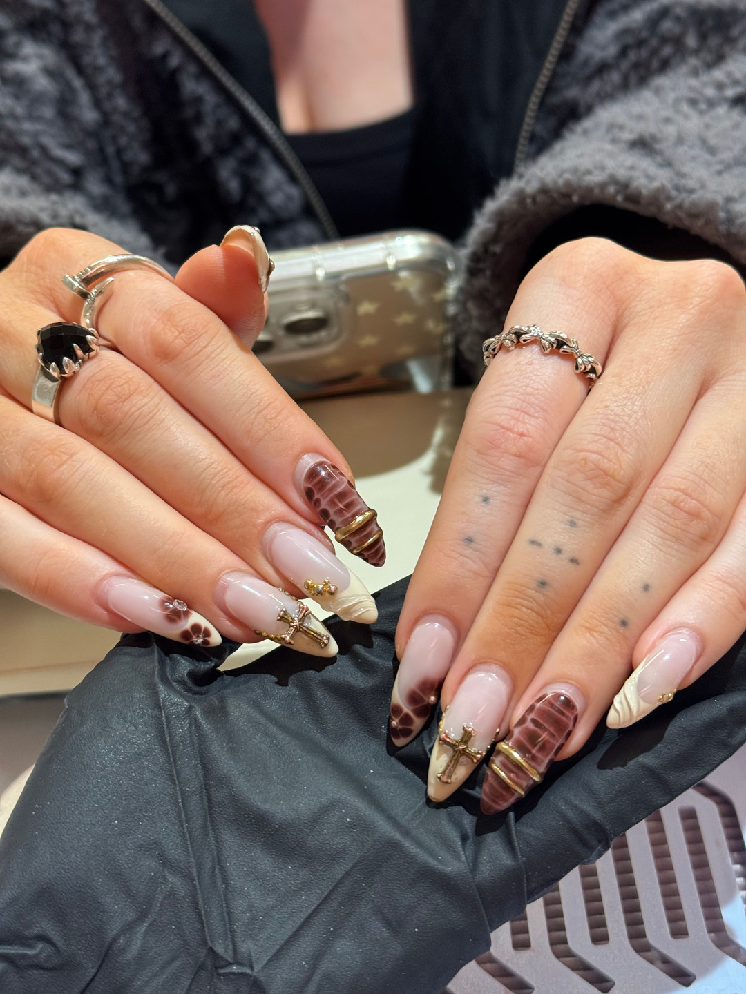 Gel X extensions after 3.5 weeks, 1999 House of Nails