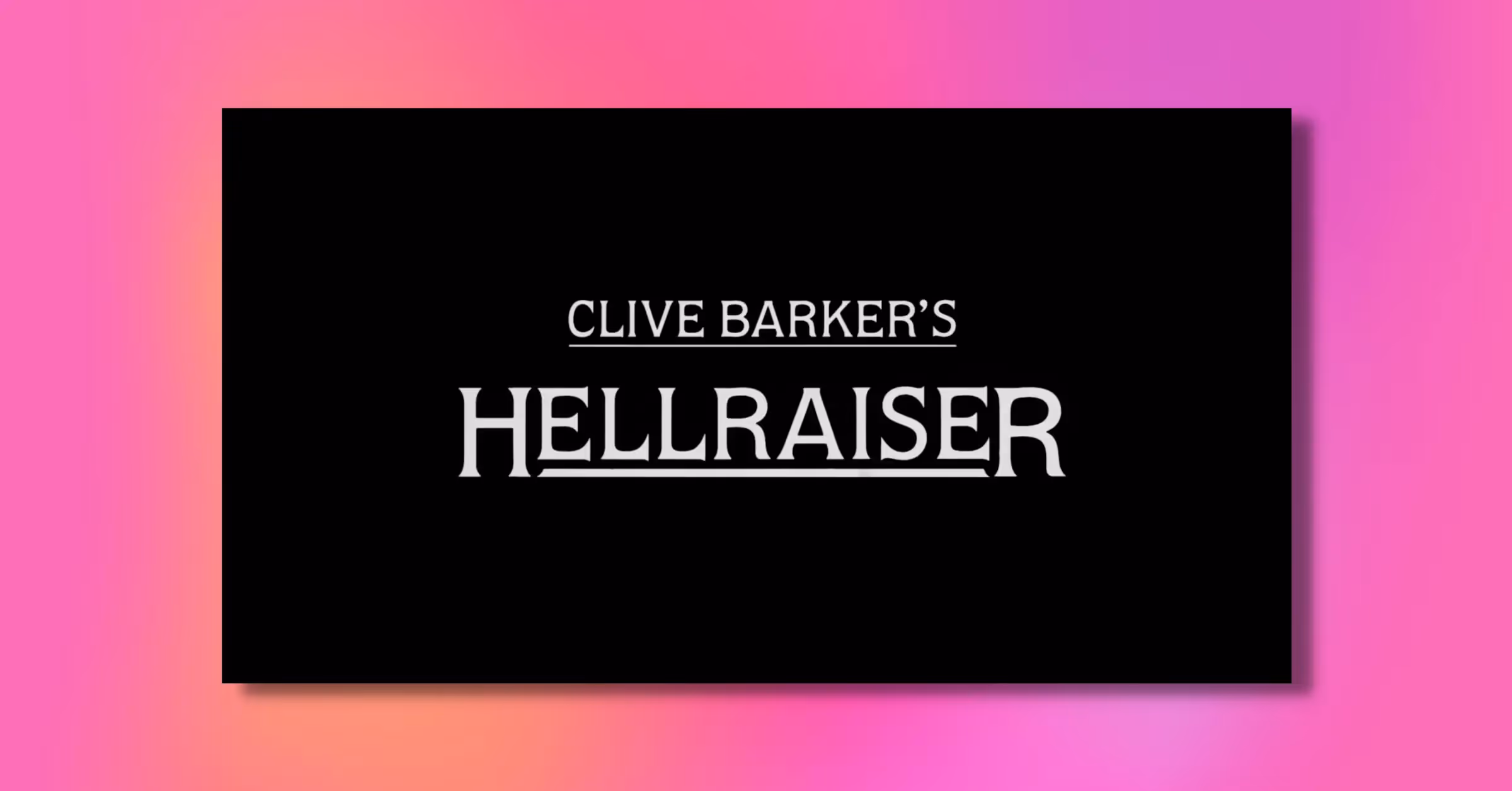 Hellraiser Pinball Theme