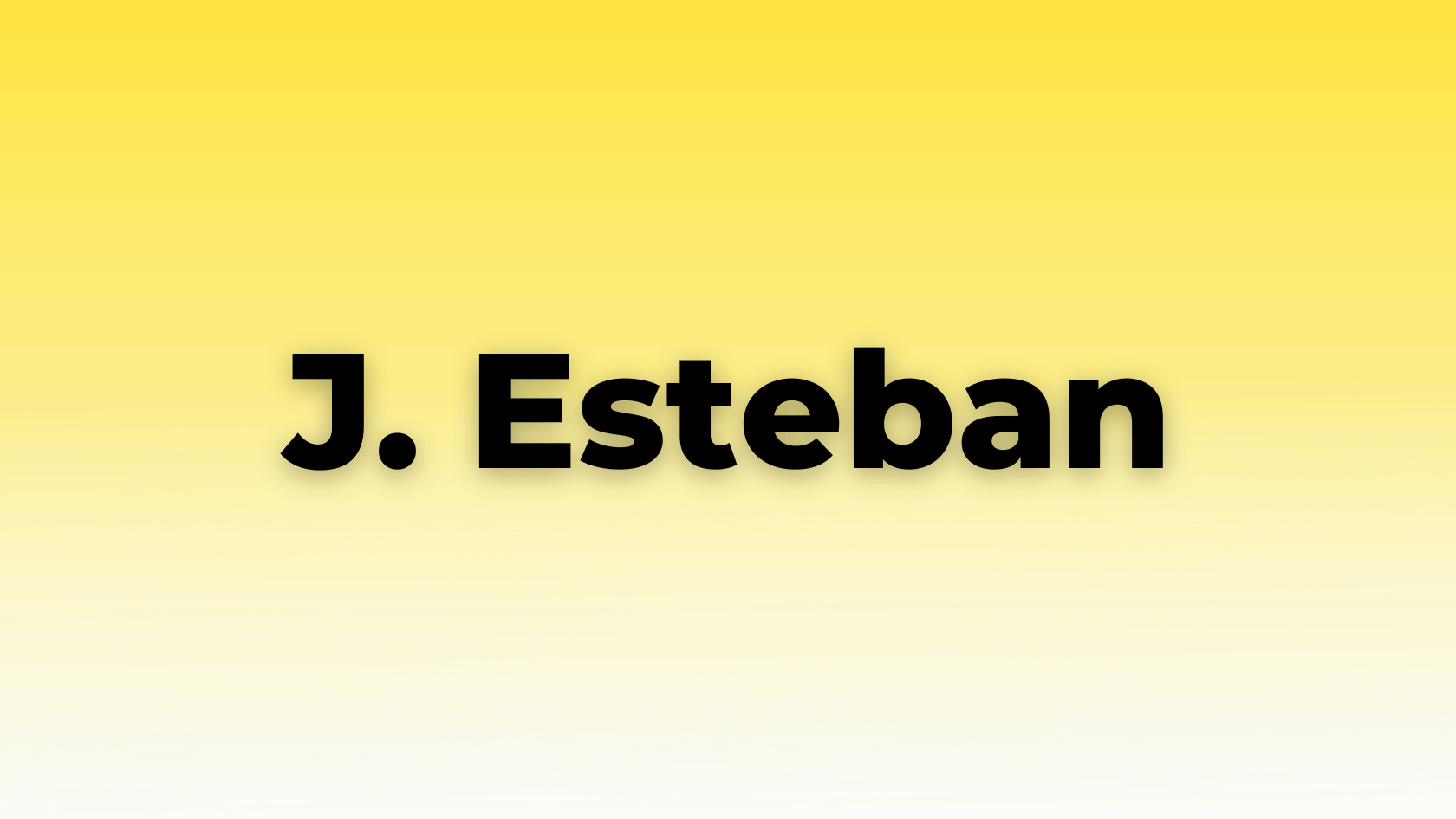 J. Esteban