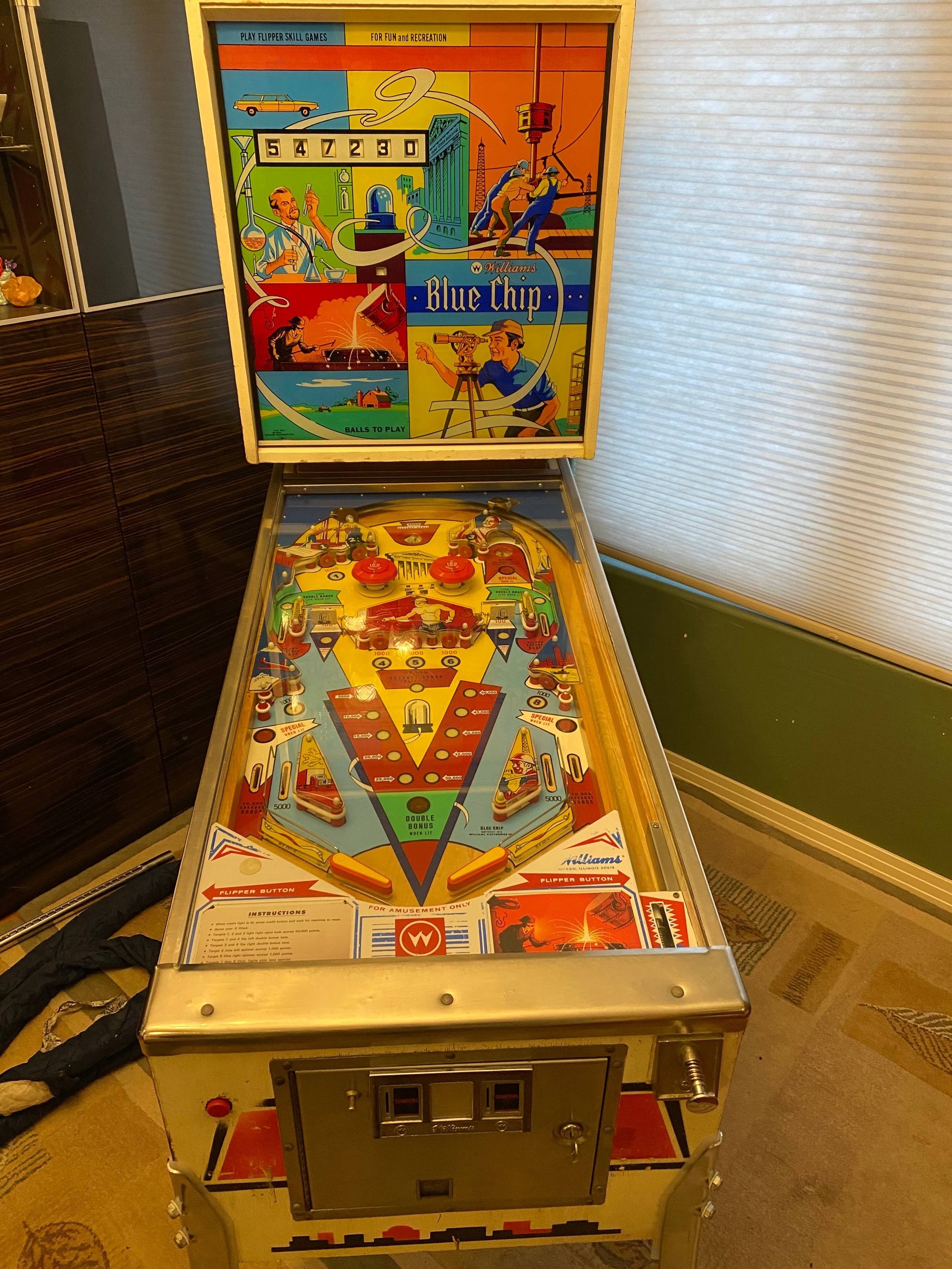 Blue Chip (1976) Pinball Machine by Williams Electronic Games Inc.