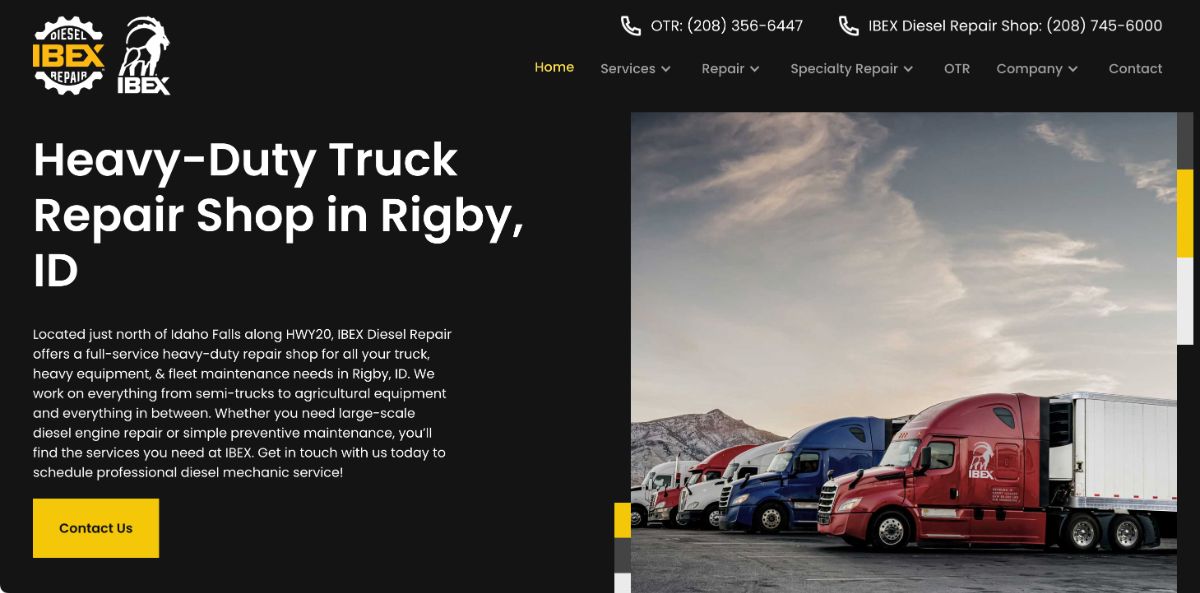 IBEX Diesel Repair — Diesel repair shop in Rigby, Idaho