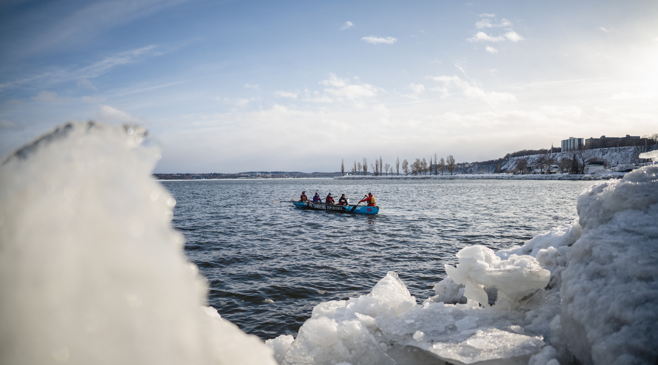 Introduction to ice canoeing - Quebec