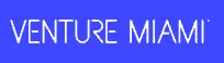 White text 'VENTURE MIAMI' on a blue background.