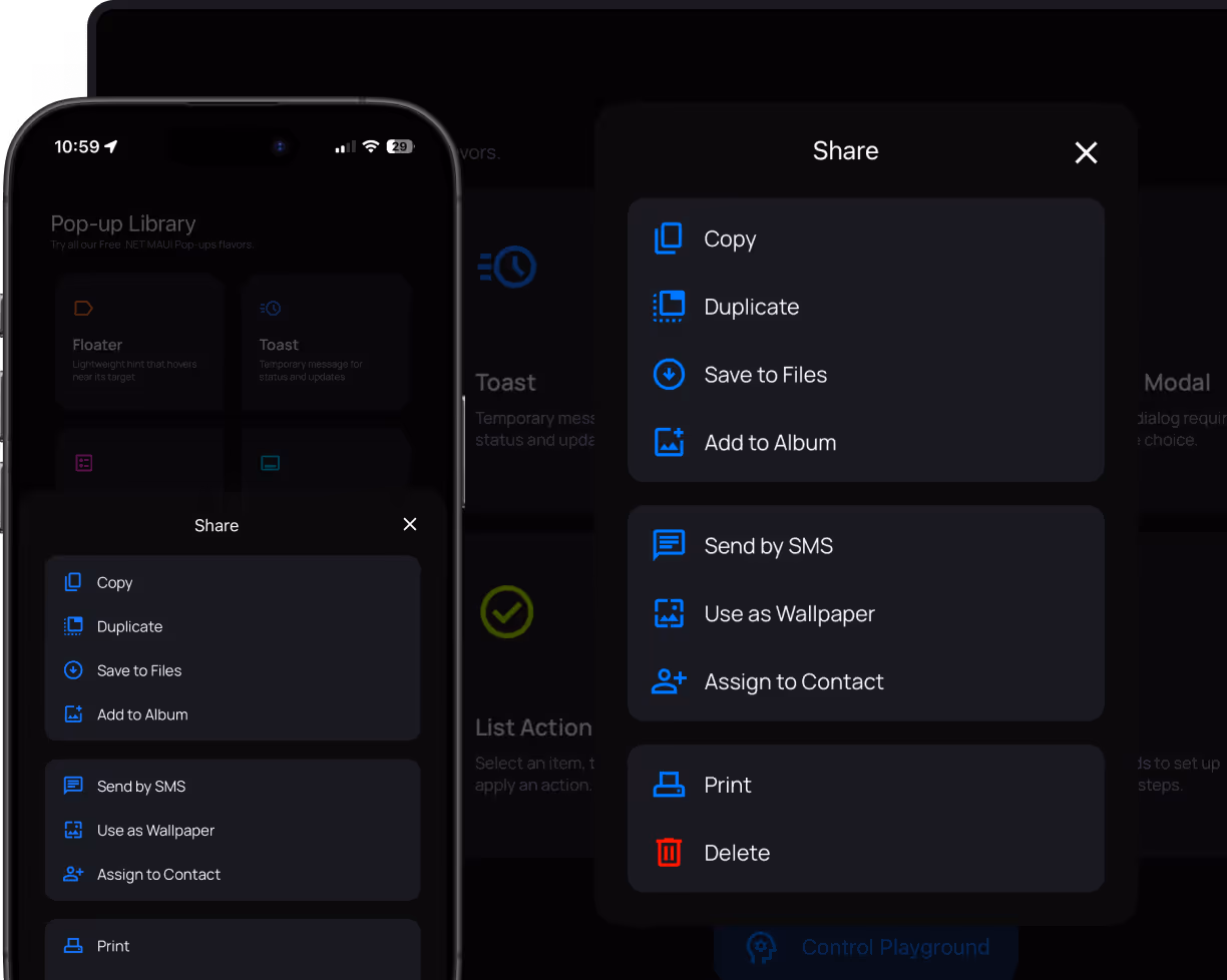 Multi-platform Pop Ups