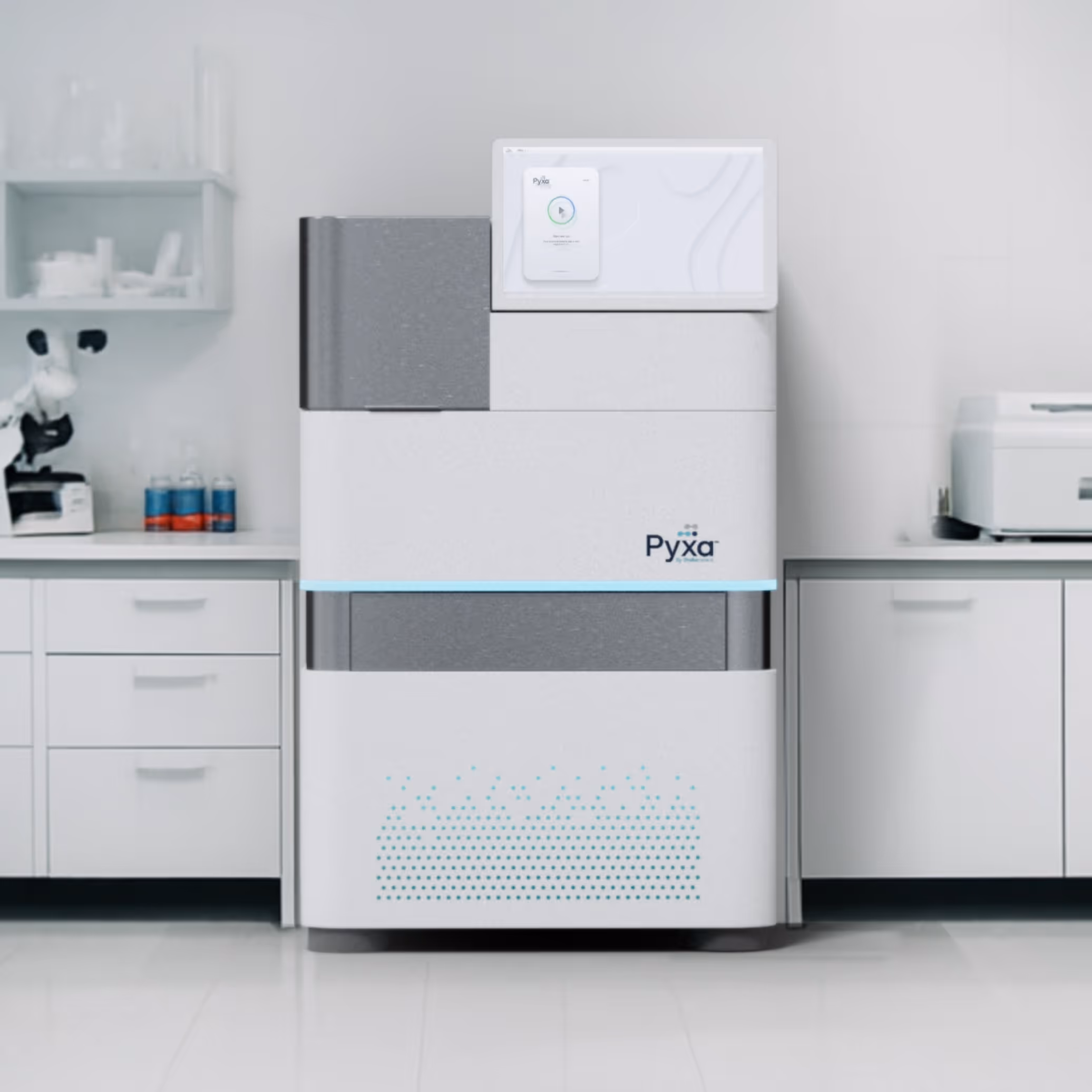 The Pyxa instrument by Stellaromics, a 3D spatial multi-omics platform for gene expression analysis in thick tissue sections at single-cell resolution.