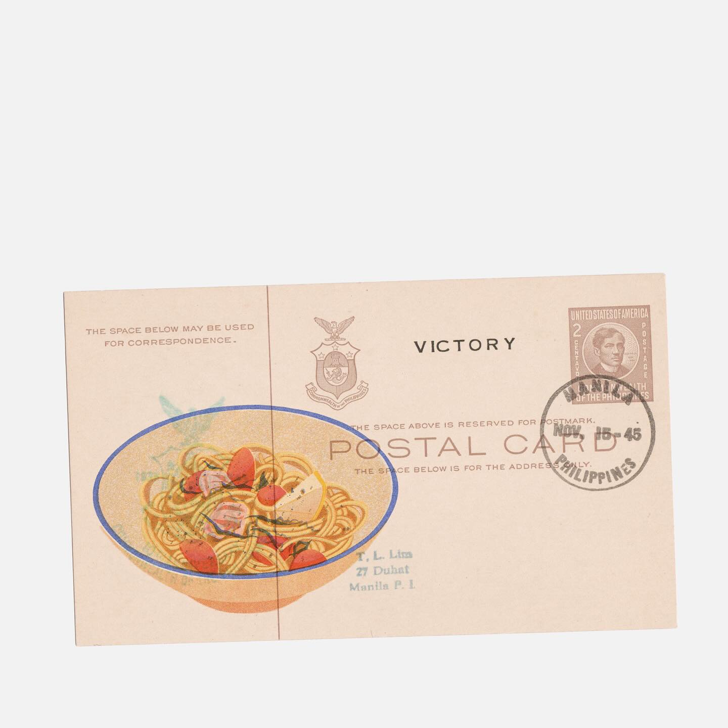 Pasta on Postcard