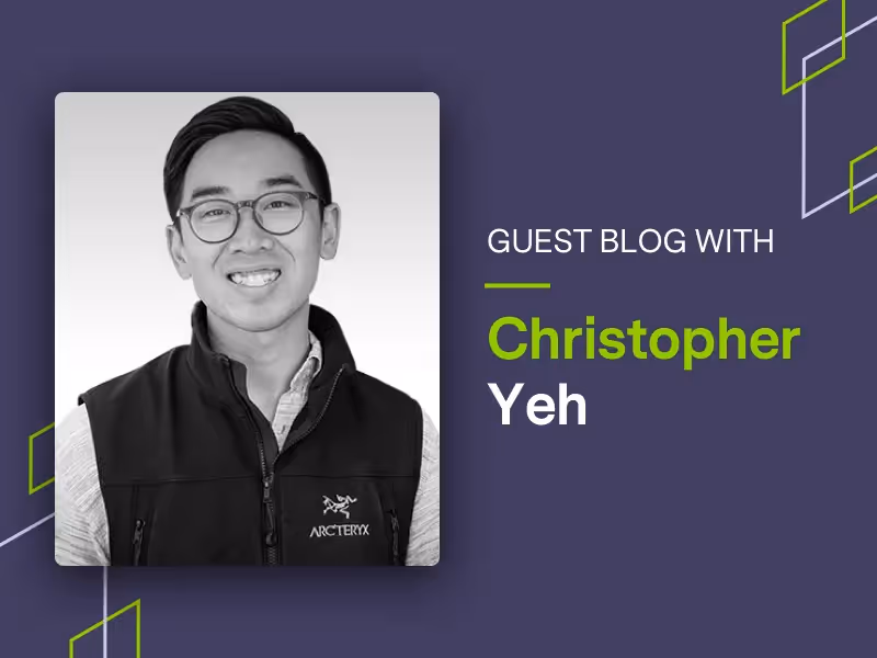 Guest blog with Christopher Yeh graphic
