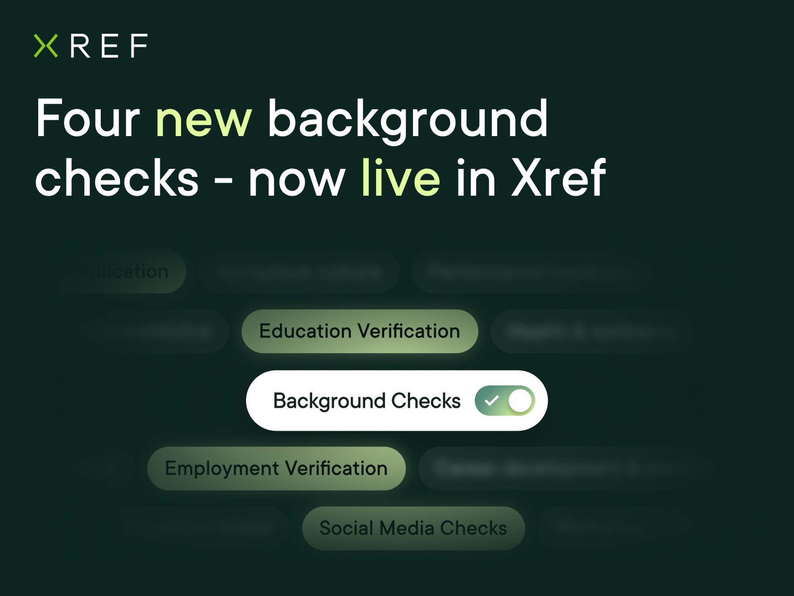 Xrefs Four New Background Checks Header