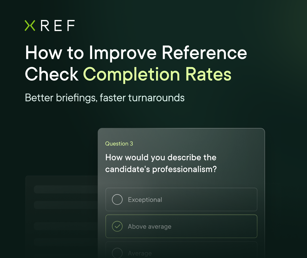 How to Improve Reference Check Completion Rates Thumbnail | Xref