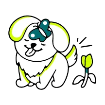 Zeichnung eines Regenschirmes symbolisiert, dass der Hund und die Katze mit der Haustierversicherung von Calingo optimal geschützt sind