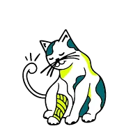 Zeichnung eines Smartphones mit Stethoskop symbolisiert, dass bei der Haustierversicherung grostis online Tierarztkonsultationen inbegriffen sind