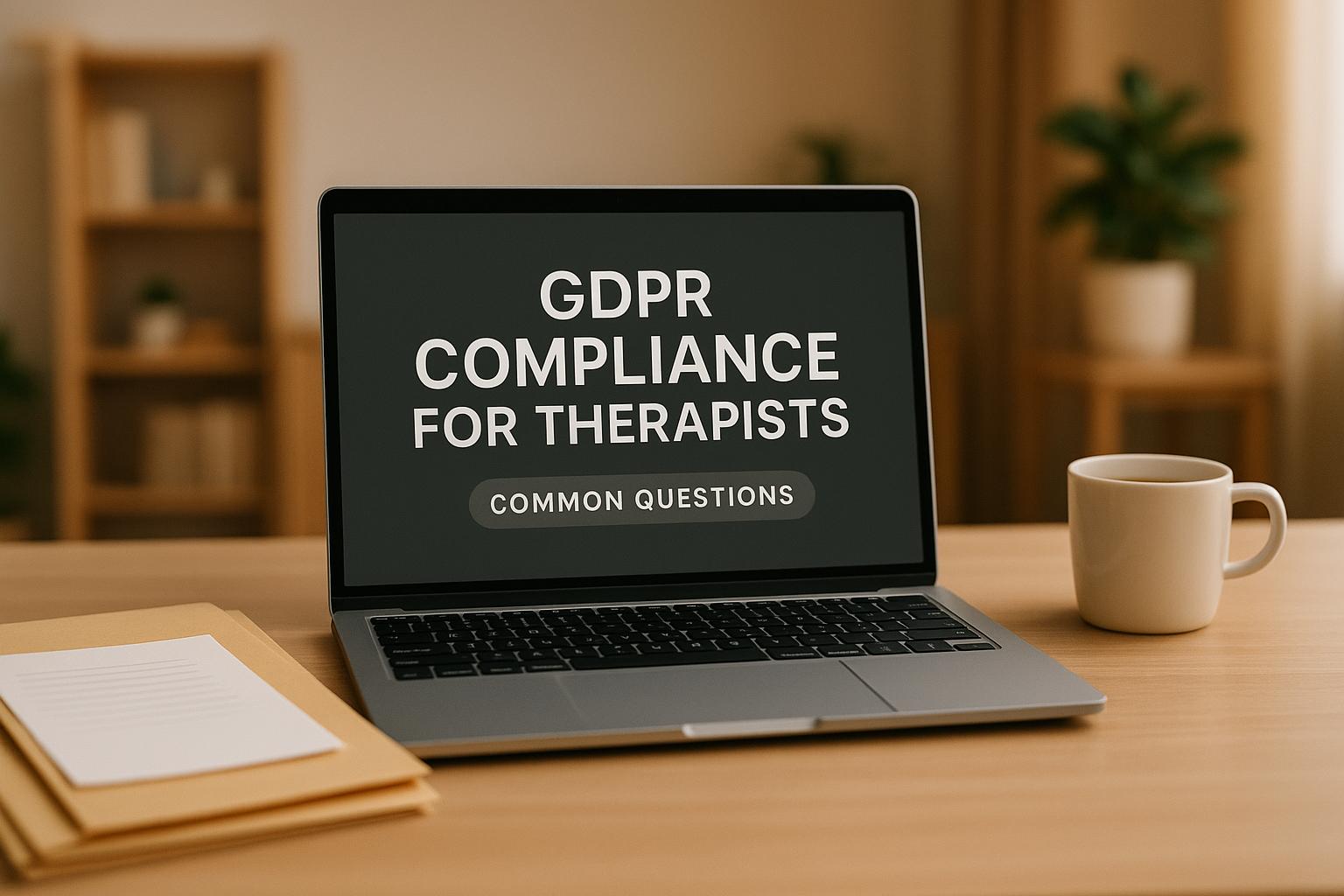 GDPR Compliance for Therapists: Common Questions