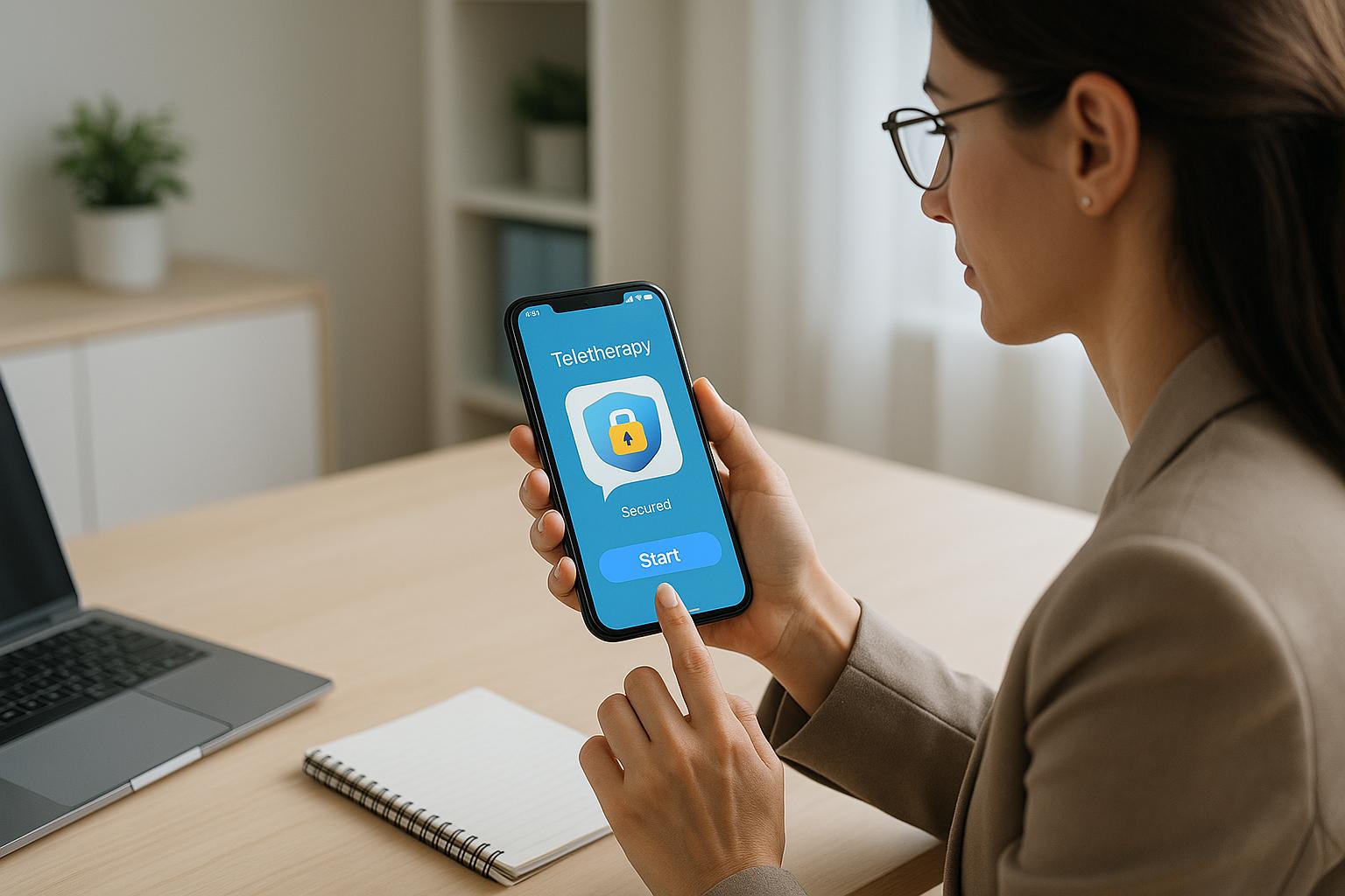 Secure Mobile Teletherapy Platforms for GDPR Compliance