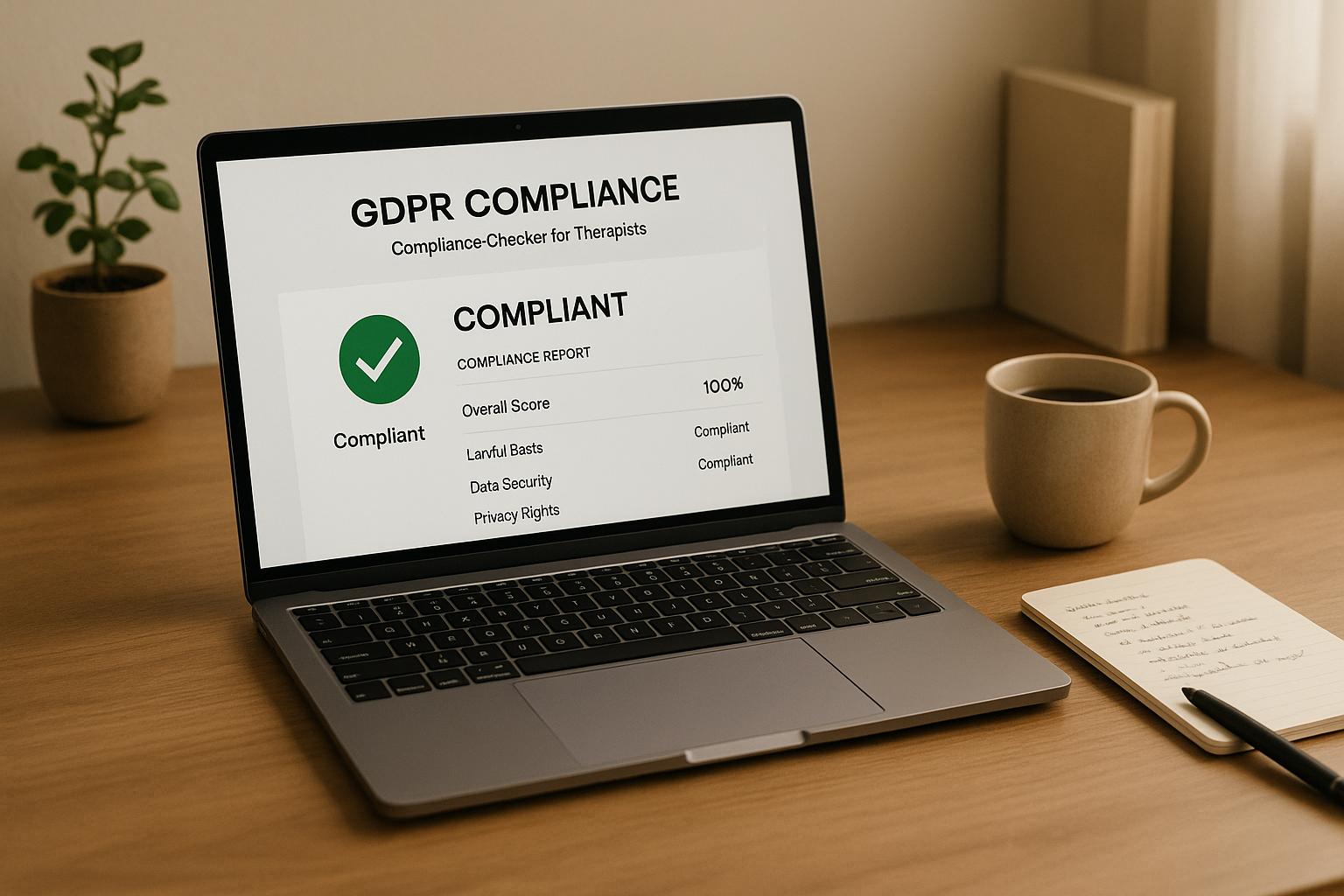 GDPR Compliance Checker for Therapists