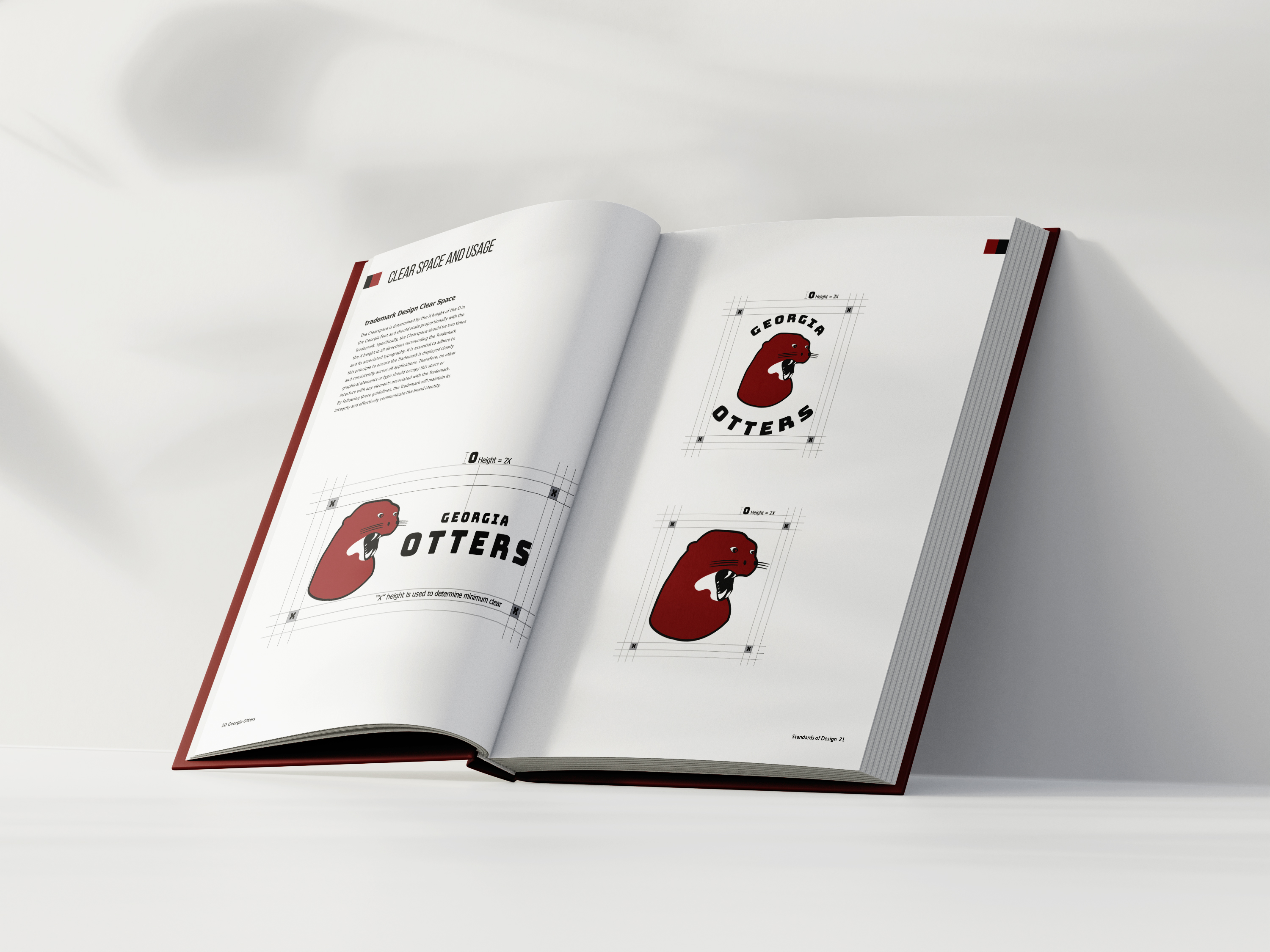 book layout mockup