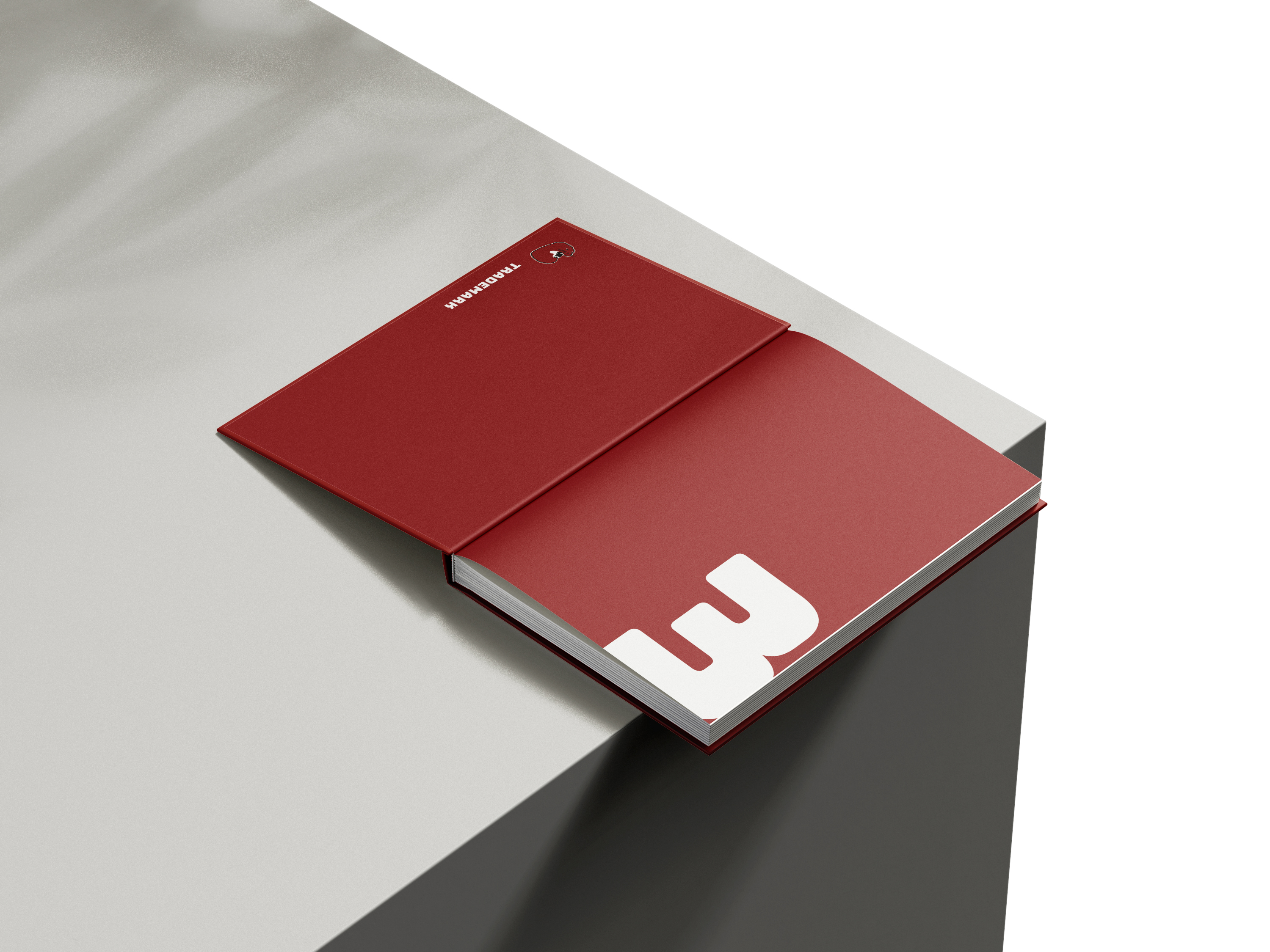 book section layout mockup