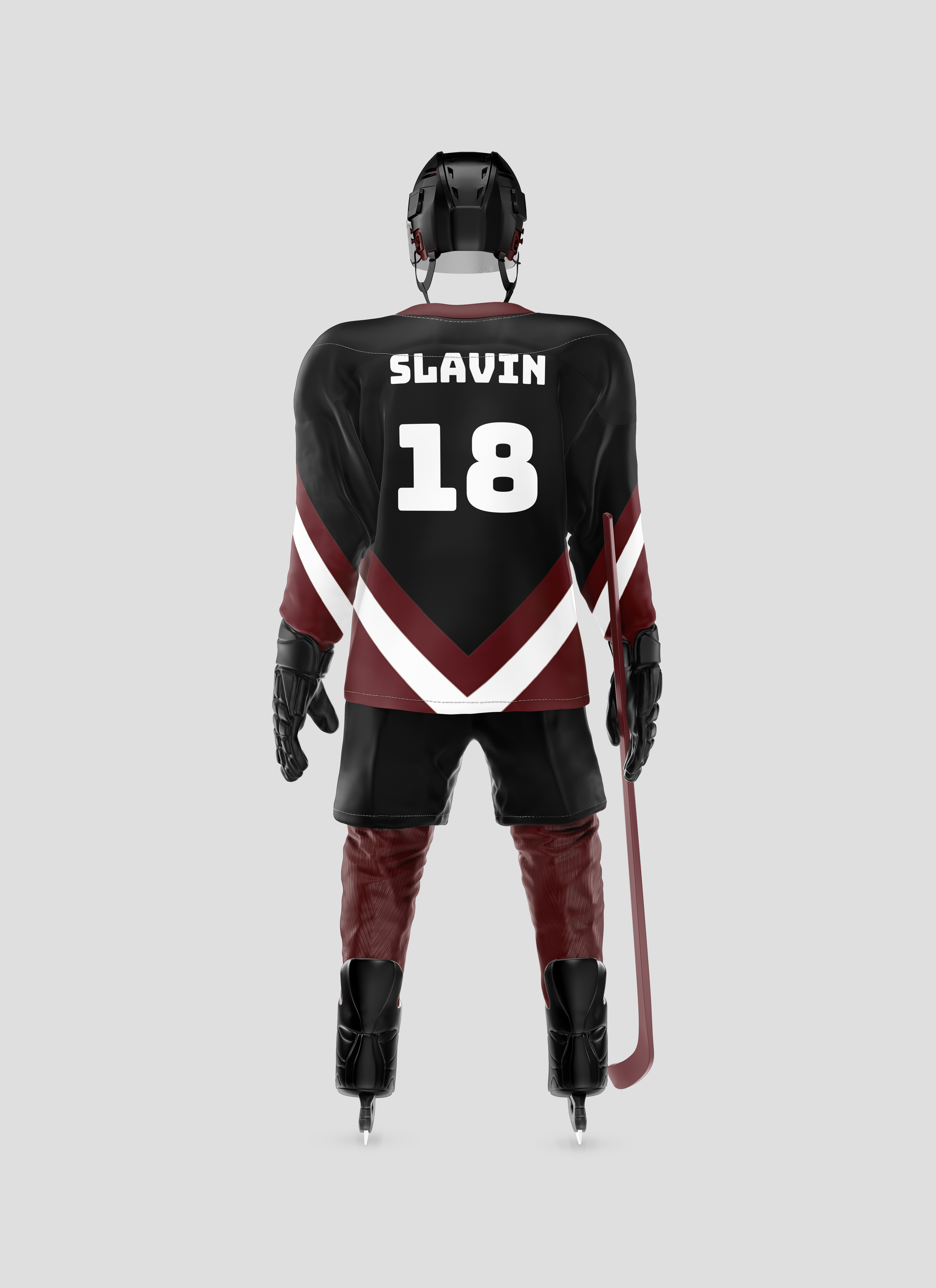 Jersey mockup black back