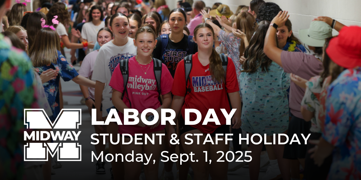 Students walking in hallway